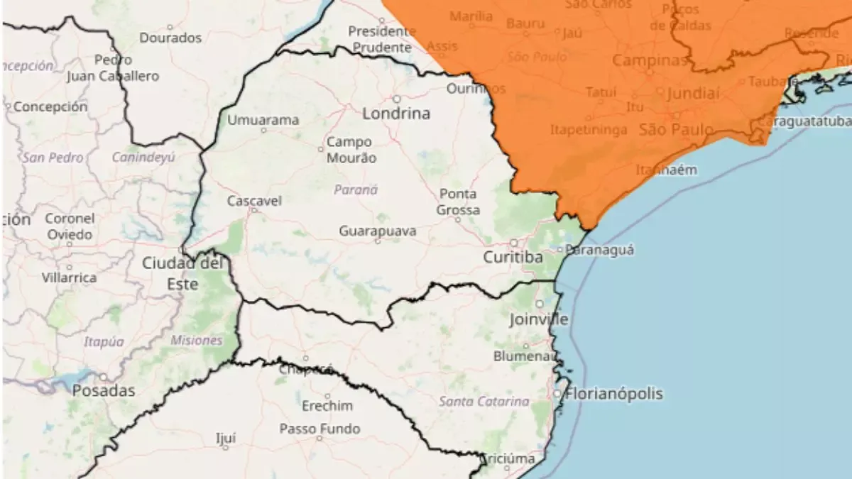 Sensação térmica : 50°C em cidade do Paraná nesta segunda (20)