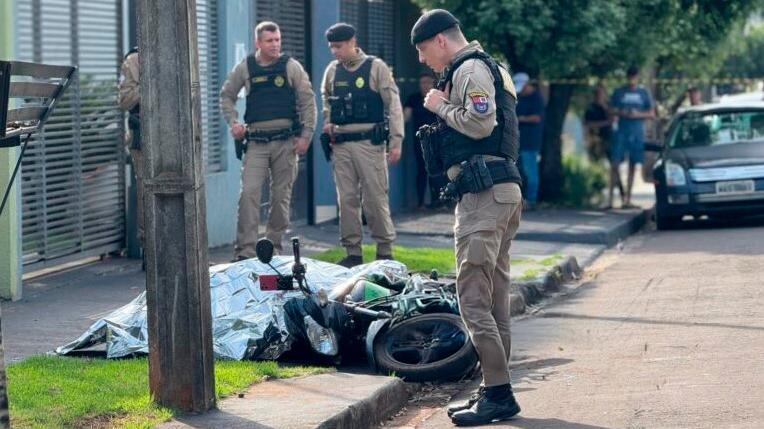 Execução : Motociclista é executado a tiros em Maringá