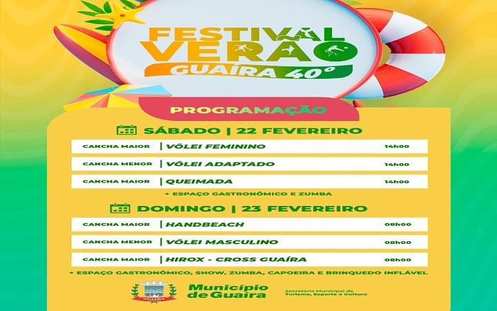 Guaíra : Neste fim de semana tem Festival Verão Guaíra 40°