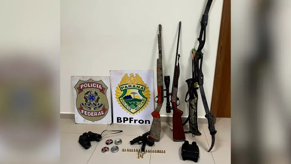 Homem é preso com armas e munição em Guaíra