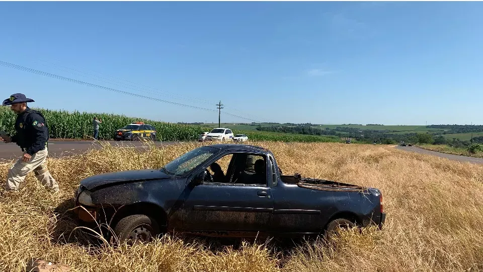 Grave : Homem fica ferido em capotamento na BR 163