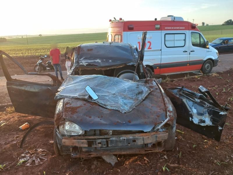 Guaíra : Acidente Fatal Deixa um Morto e Três Feridos nas proximidades do Cruzeirinho