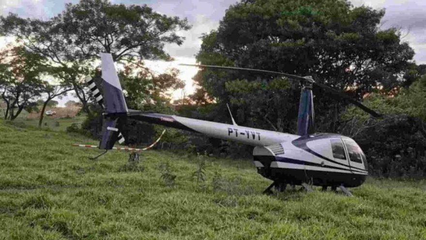 Recuperado : Helicóptero furtado no Paraná, avaliado em R$ 2 milhões, é encontrado no Paraguai