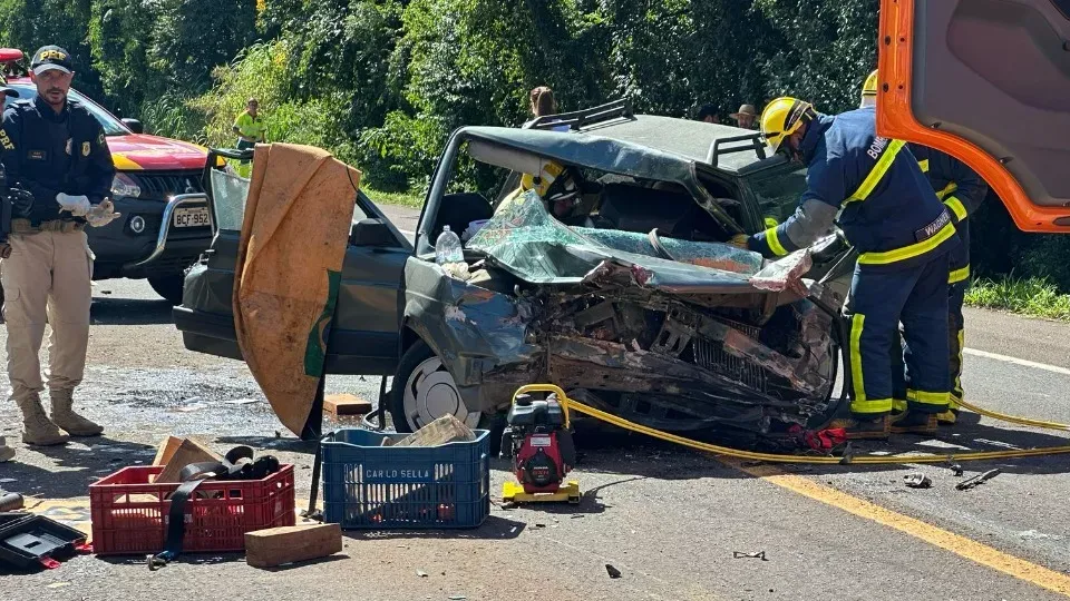 Fatal : Grave acidente na PR-180 deixa um morto e três feridos