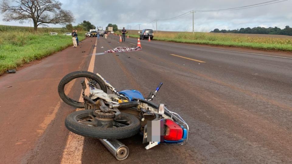Acidente Fatal na BR-369 : Motociclista Morre em Colisão Frontal com Carreta em Corbélia