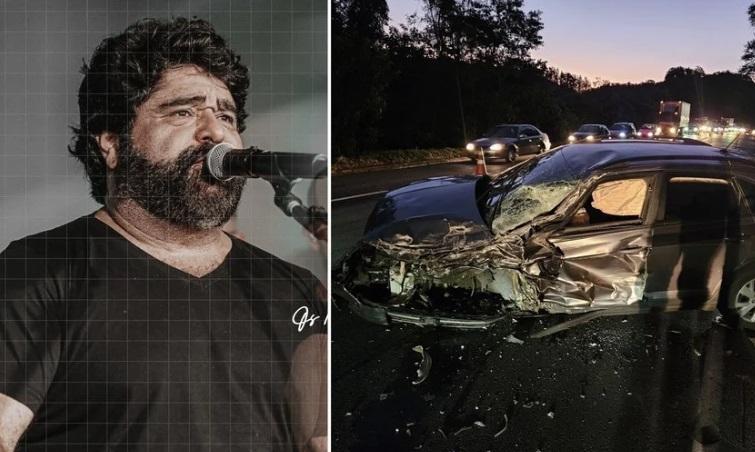 Grave: Cantor Fabiano Menotti sofre acidente de carro em Minas Gerais