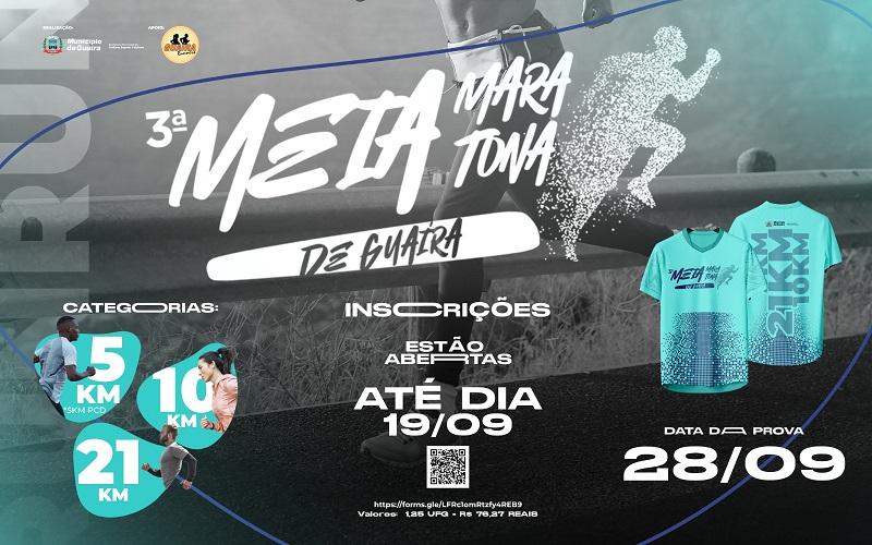 Guaíra PR: Município promove 3ª Meia Maratona em setembro