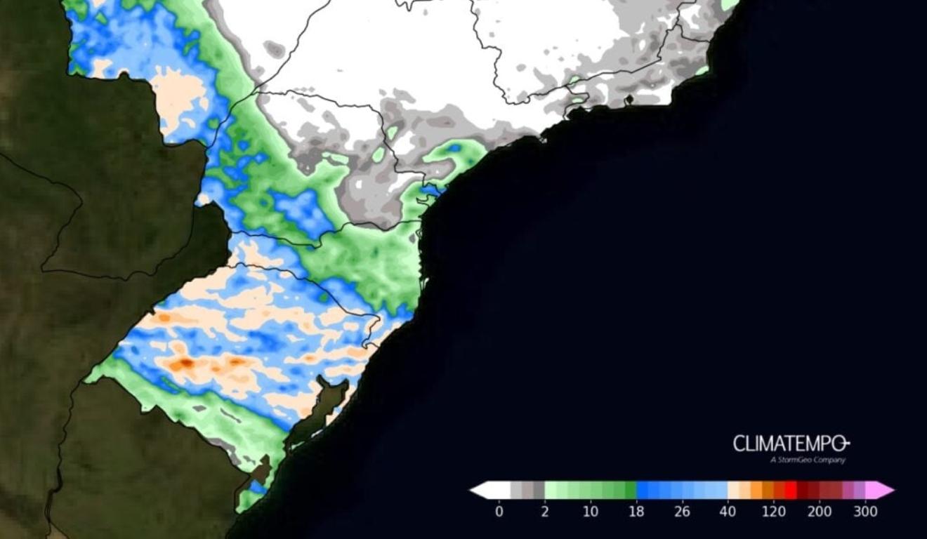 Previsão: Frente fria avança no Sul e traz risco de temporais no Paraná e Santa Catarina a partir de domingo