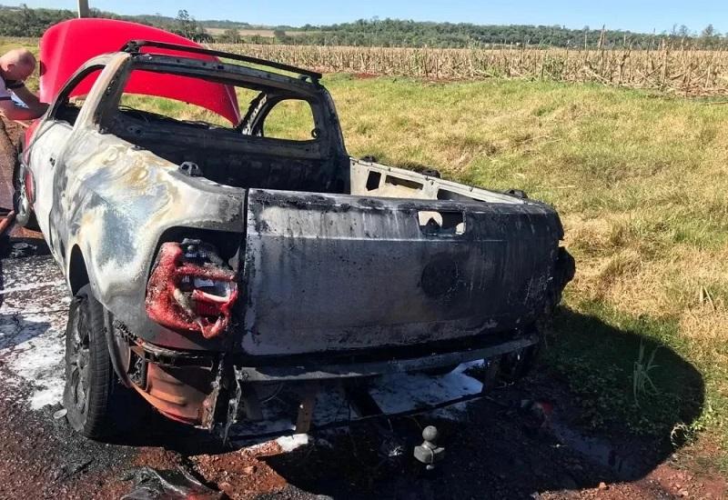 Investigação: Saveiro é destruída por incêndio em Marechal Cândido Rondon