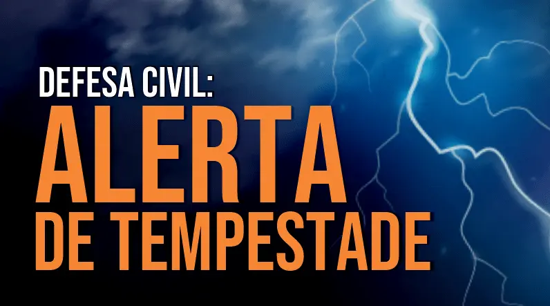 Clima: INMET emite alerta de tempestade para Região Sul com risco de ventos fortes, granizo e alagamentos