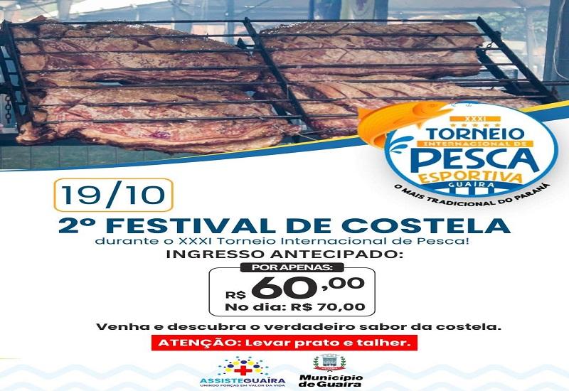 Guaíra anuncia 2º Festival de Costela durante o XXXI Torneio Internacional de Pesca Esportiva