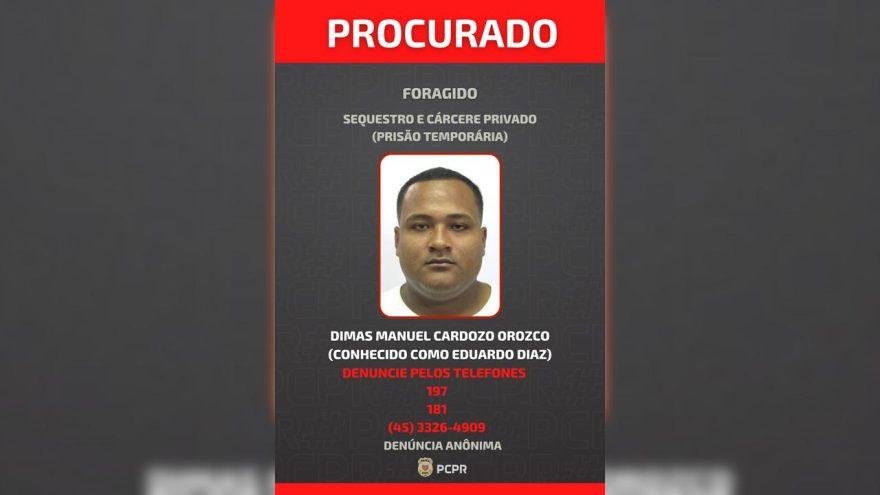 Sequestro e cárcere privado: Justiça expede mandado de prisão contra venezuelano em Cascavel