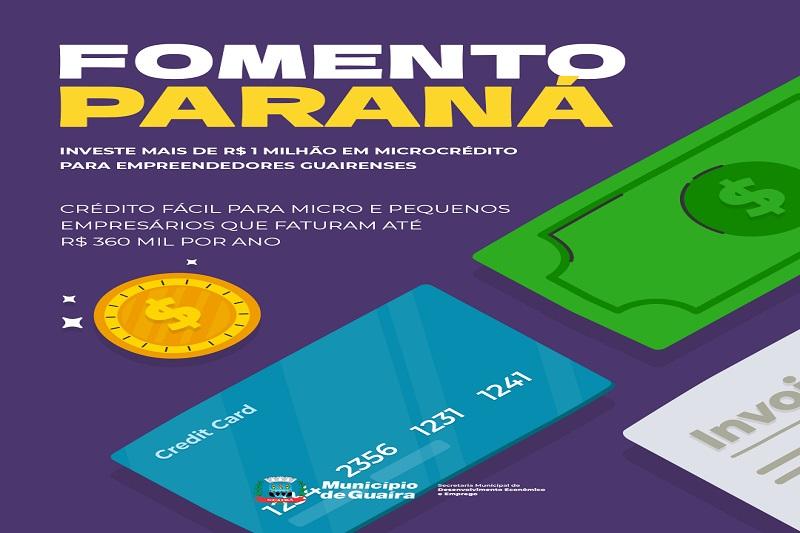 Fomento Paraná investe mais de R$ 1 milhão em microcrédito para empreendedores guairenses