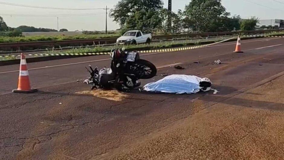 Motociclista de 20 anos morre em grave acidente na BR-163