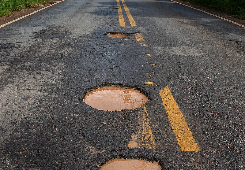 Motoristas devem redobrar atenção ao trafegar entre a UPA e o trevo de Marechal, em Guaíra na BR-163