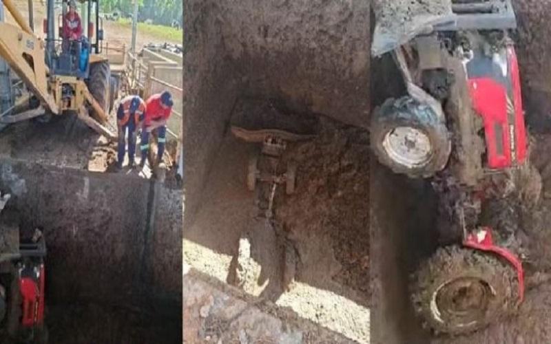 Tratorista de 24 anos morre após cair em fossa durante trabalho em fazenda no Paraná