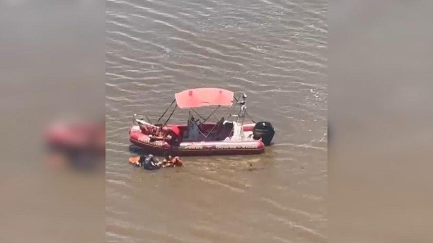 Casal e filho ficam 24 horas à deriva após tempestade virar barco no Rio Paraná