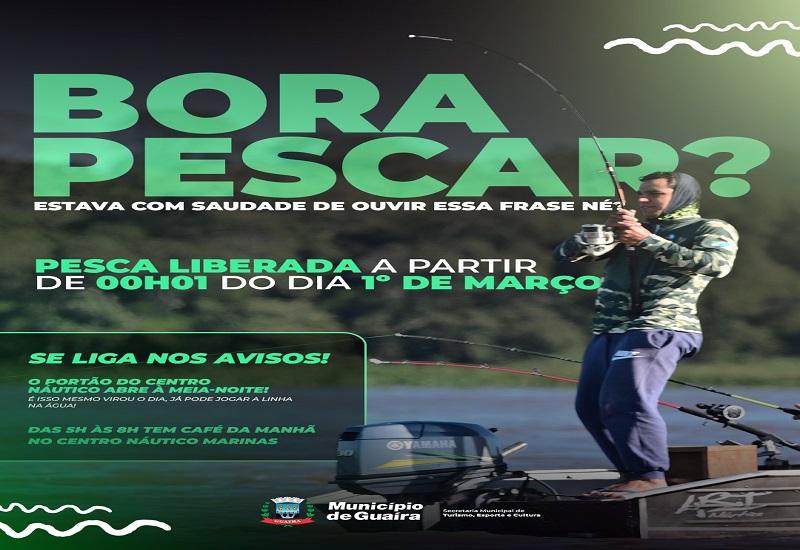 Temporada de pesca inicia nesta domingo 01/03 em Guaíra