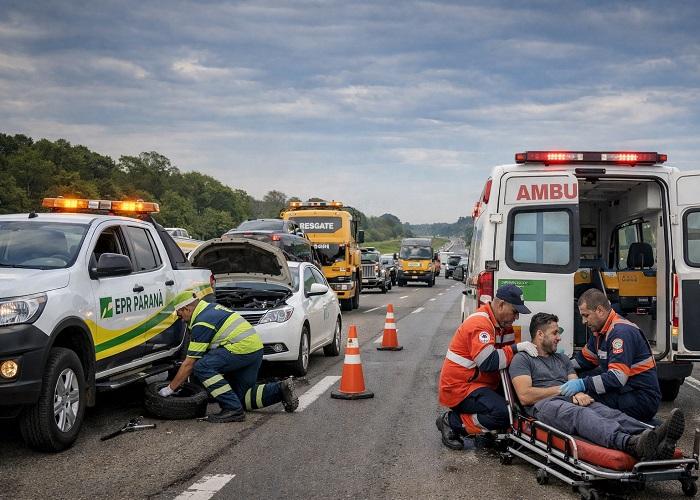 Concessionária EPR Paraná registra mais de 1,7 mil atendimentos na primeira semana de operação nas rodovias