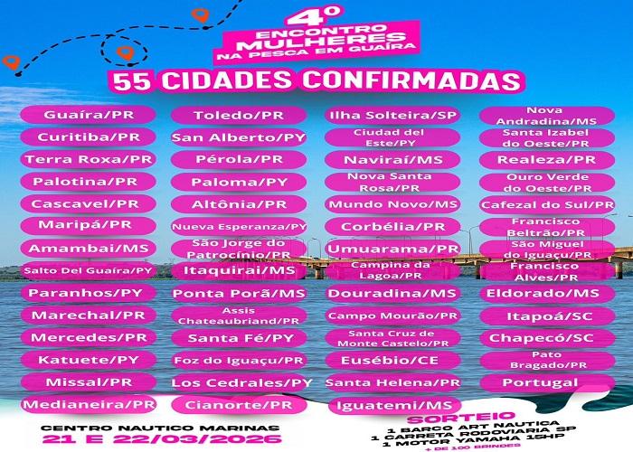 Guaíra se prepara para a 4ª edição do encontro Mulheres na Pesca