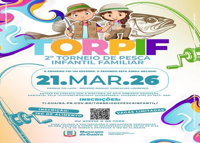 Município de Guaíra abre inscrições para o 2º TORPIF