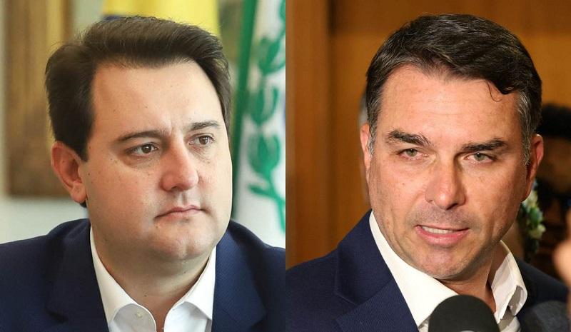 Ratinho Jr e Flávio Bolsonaro vão se reunir na segunda-feira: o que está em jogo na política do PR