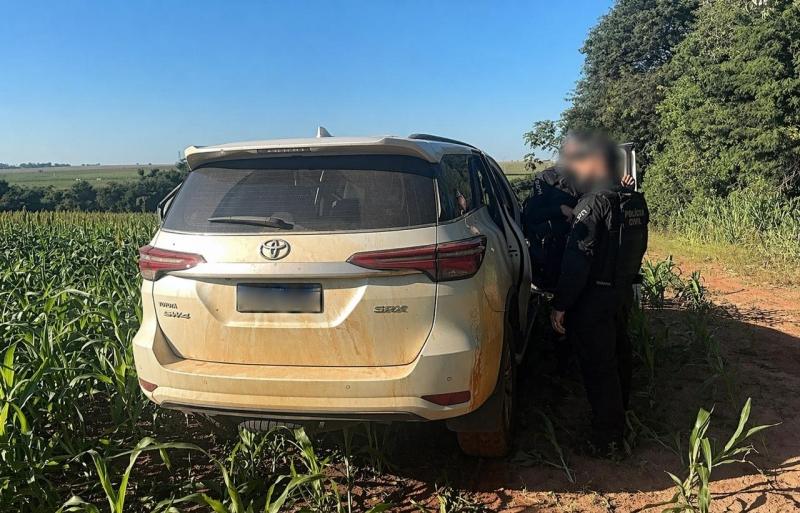 Caminhonete furtada é recuperada pela polícia civil de guaíra