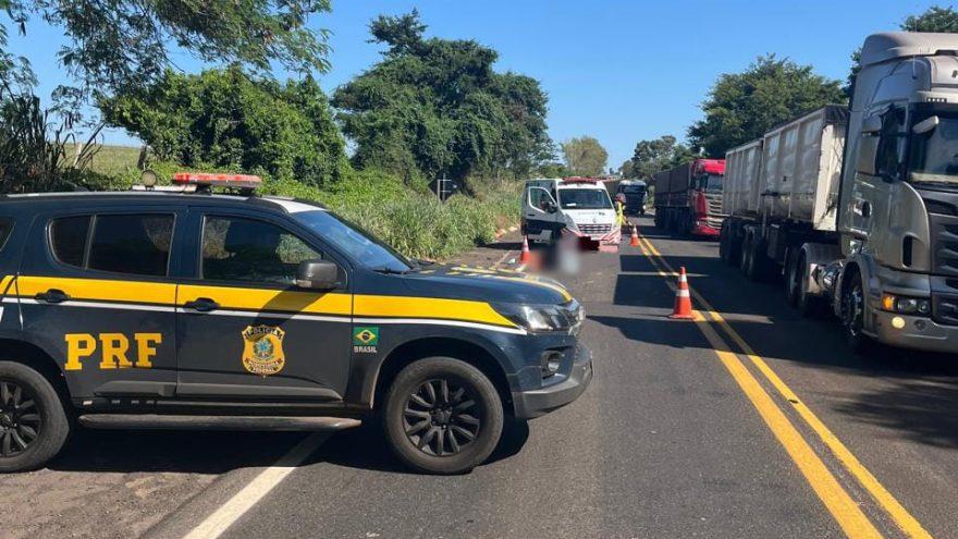 Pedestre morre atropelado na BR-153 em Jacarezinho