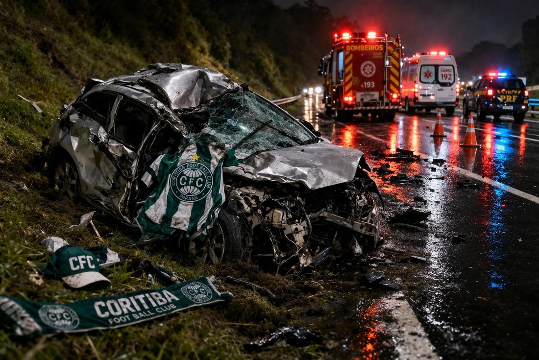 Torcedores do Coritiba morrem em acidente na BR-116