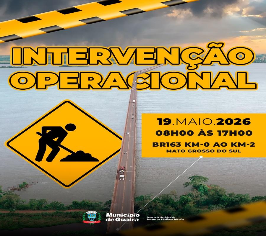 Estradas: Guaíra alerta motoristas sobre intervenção operacional em trecho de ligação com Mato Grosso do Sul