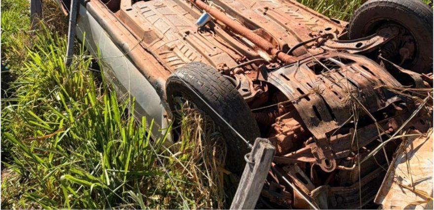 Lamentável: Jovem desaparecido há três dias é encontrado em carro capotado
