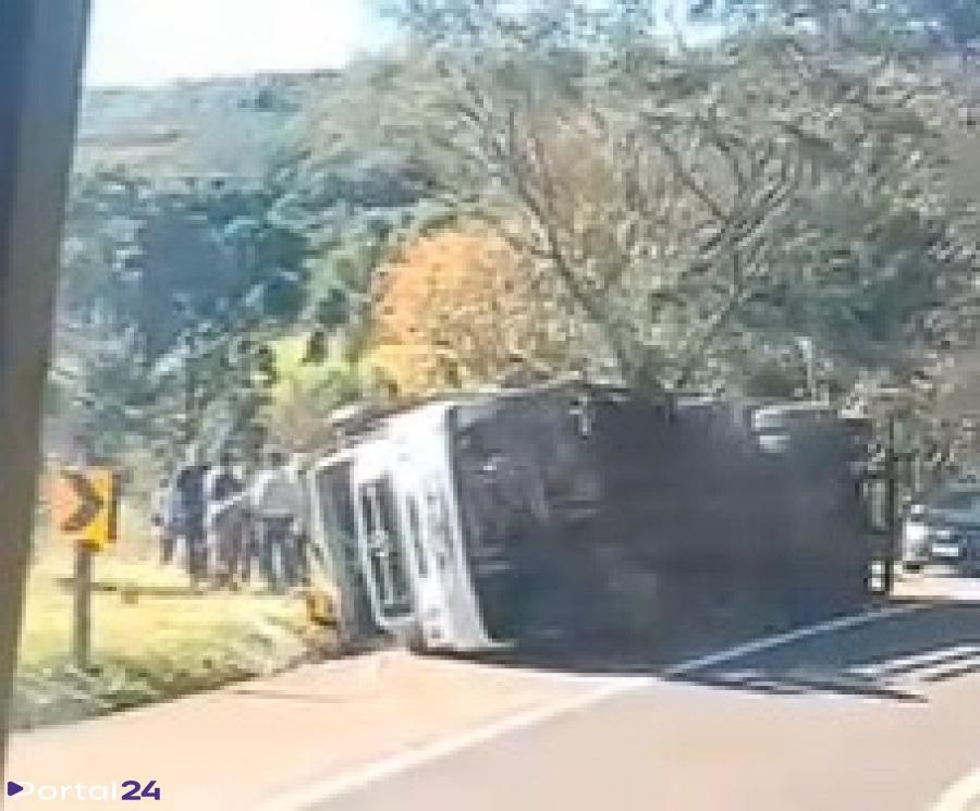Grave: Acidente registrado na manhã deste domingo (21), no km 481 da rodovia