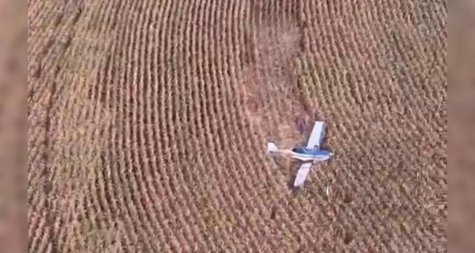 Susto: Aeronave cai em área rural de Marialva após sofrer pane no motor