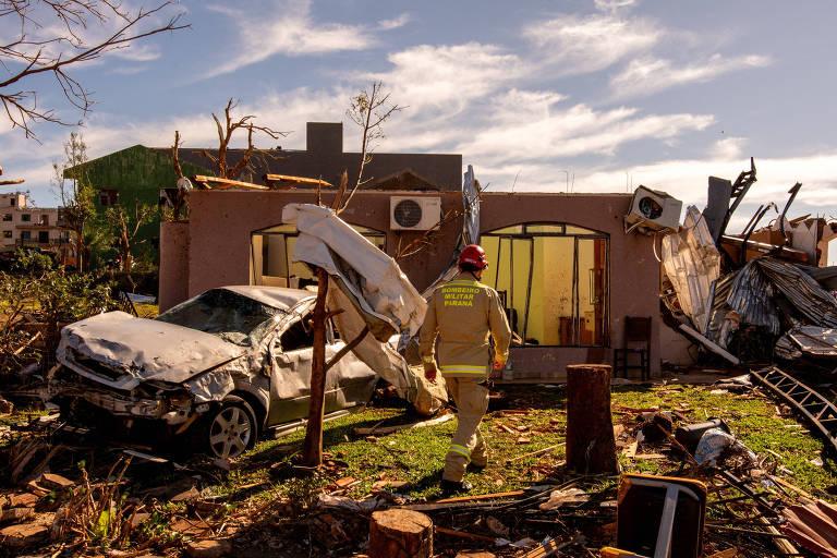 Rastro de destruição: Meteorologistas confirmam novo tornado com ventos de 200 km/h no Paraná