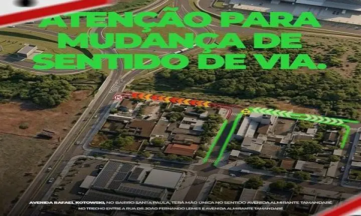 Alteração no Trânsito: Avenida Rafael Kotowski terá sentido único