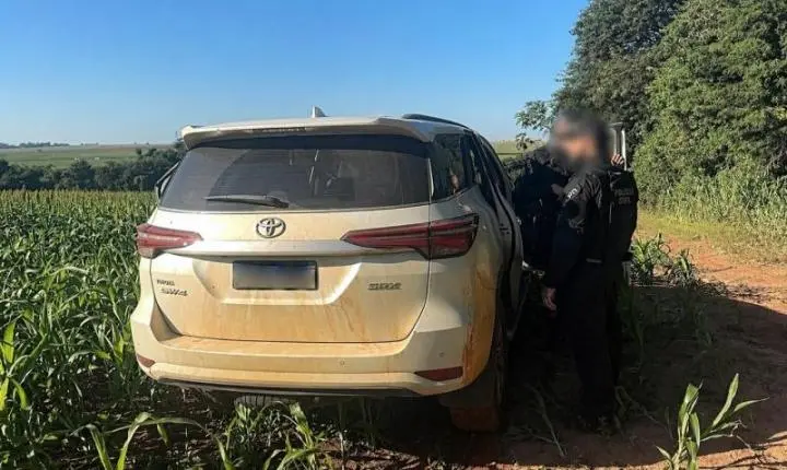 Caminhonete furtada é recuperada pela polícia civil de guaíra