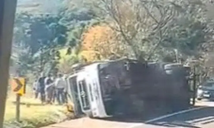 Grave: Acidente registrado na manhã deste domingo (21), no km 481 da rodovia
