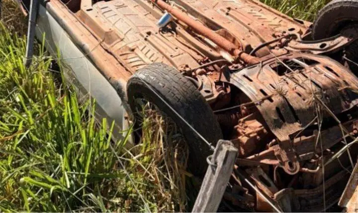 Lamentável: Jovem desaparecido há três dias é encontrado em carro capotado