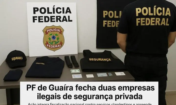PF de Guaíra fecha duas empresas ilegais de segurança privada
