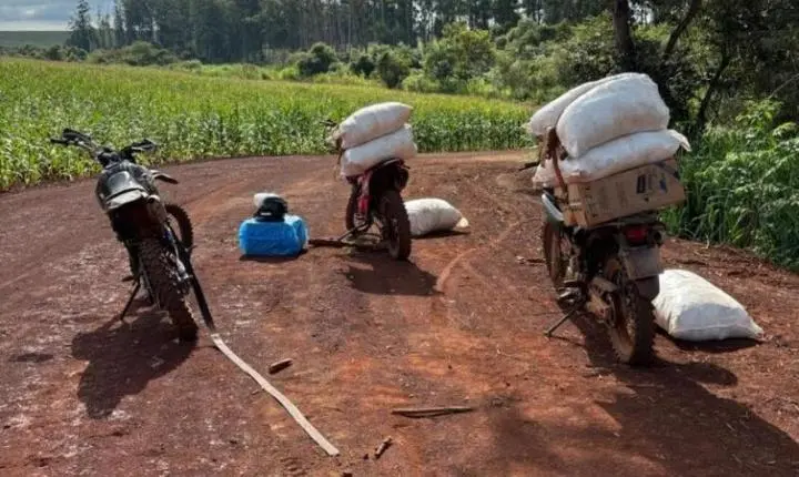 Polícia apreende três motos com agrotóxicos e anabolizantes ilegais em Guaíra