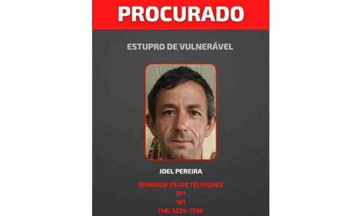 Procurado: Polícia procura foragido condenado por estupro de vulnerável em Pato Branco