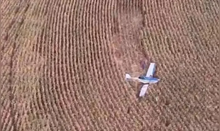 Susto: Aeronave cai em área rural de Marialva após sofrer pane no motor