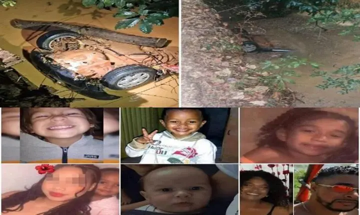 Tragédia: Casal, filhas e sobrinhos estavam em carro que caiu de ponte e deixou sete mortos